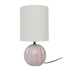 Lampe ceramique striee