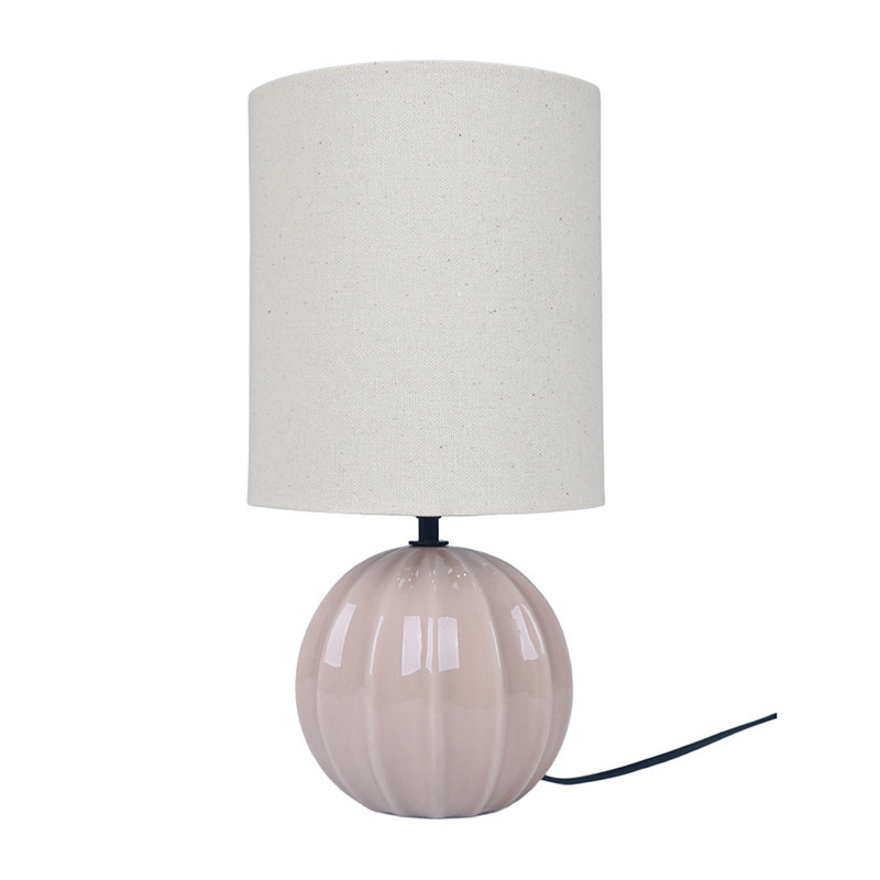 Lampe ceramique striee