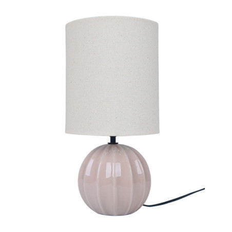 Lampe ceramique striee