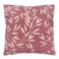 Coussin feuillage 45x45cm rose