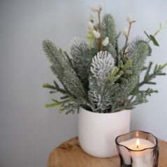 Plante artificielle pot blanc