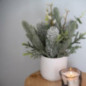 Plante artificielle pot blanc