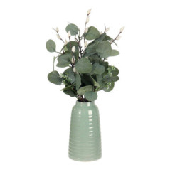 Bouquet d'olivier dans vase bleu