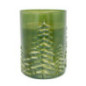 Grande bougie verre feuillage