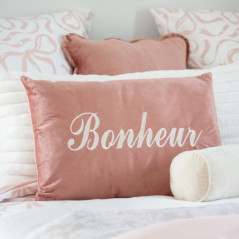 Coussin bonheur rose