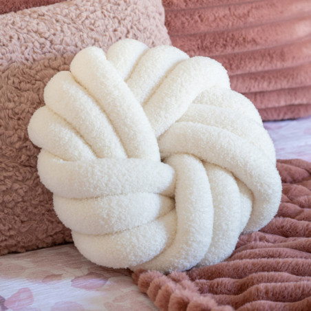Coussin noue creme