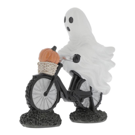 Fantome en velo avec citrouille