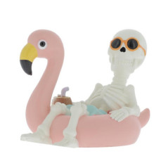 Squelette deguisement hawaien