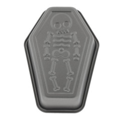 Moule metal tombe et squelette