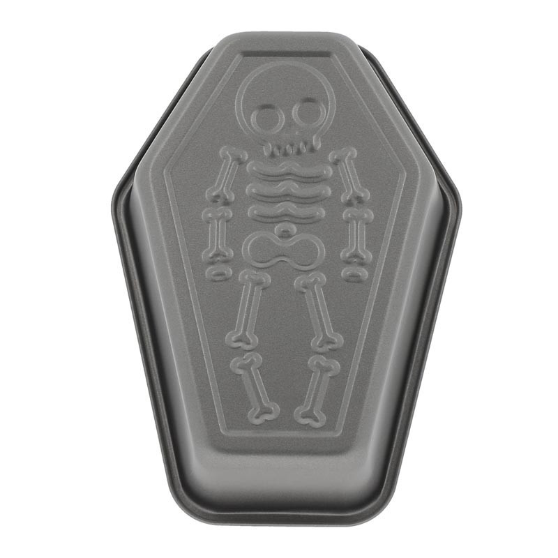Moule metal tombe et squelette