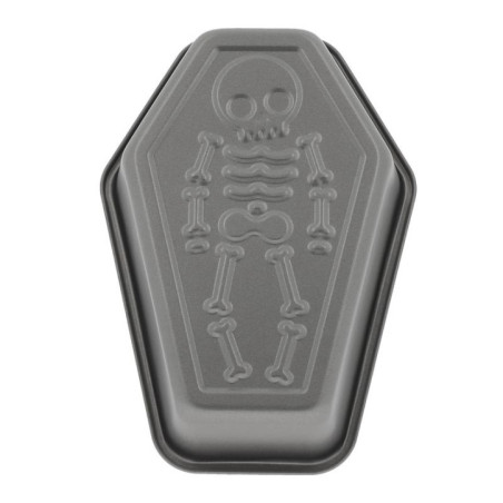 Moule metal tombe et squelette