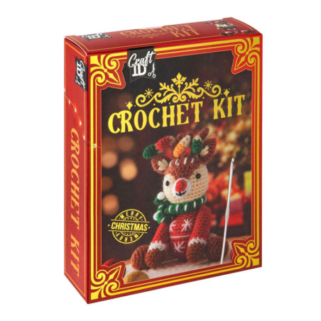 Kit crochet de noel renne 17cm