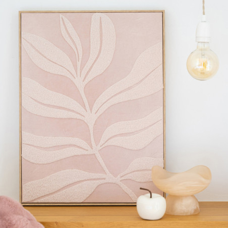 Toile tuftee feuillage