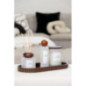 Plateau ovale bord strie