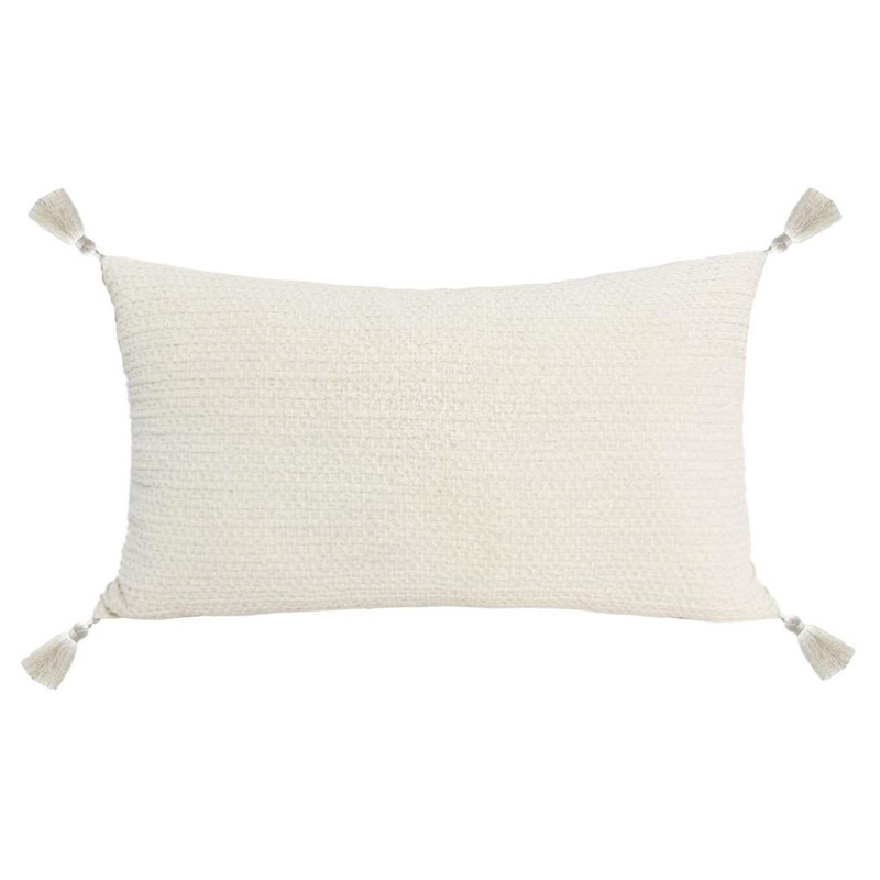 Coussin pompons 30x50cm
