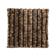 Coussin fourrure leo
