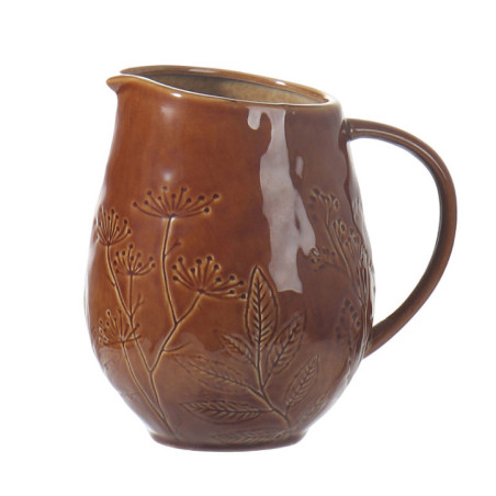 Vase pichet feuillage