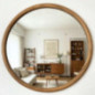 Miroir rond bord bois d60cm