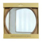 Miroir rond bord bois d60cm