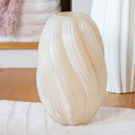 Vase en verre twist
