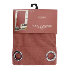 Rideau coteles rose