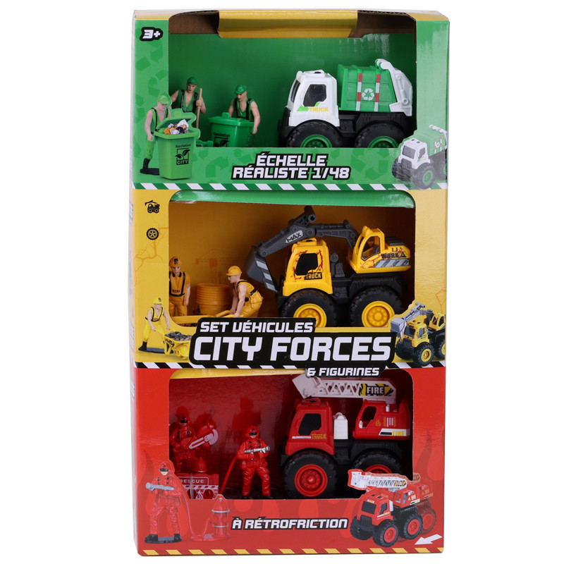 Set x3 vehicules avec figurines