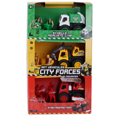 Set x3 vehicules avec figurines