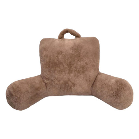 Coussin de lecture taupe