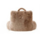 Coussin de lecture taupe