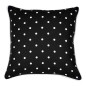 Coussin noir a pois blancs