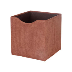 Cube de rangement velours cotele