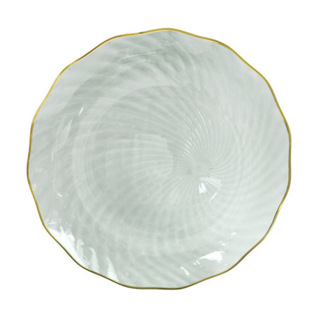 Assiette striee d25cm x6 reutili