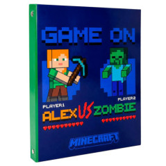 Classeur 4 anneaux minecraft