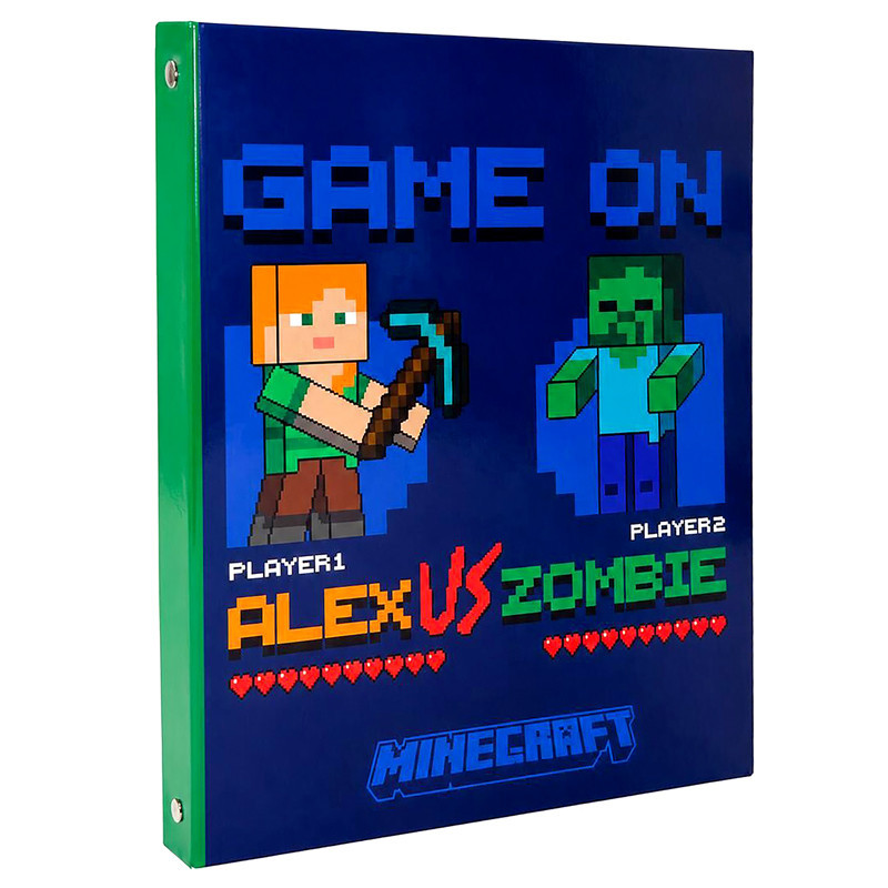 Classeur 4 anneaux minecraft