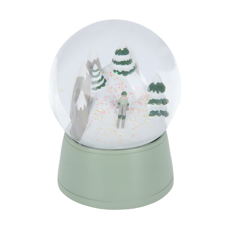 Boule a neige ski h13.5cm