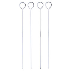 Lot x4 brochette metal 24cm