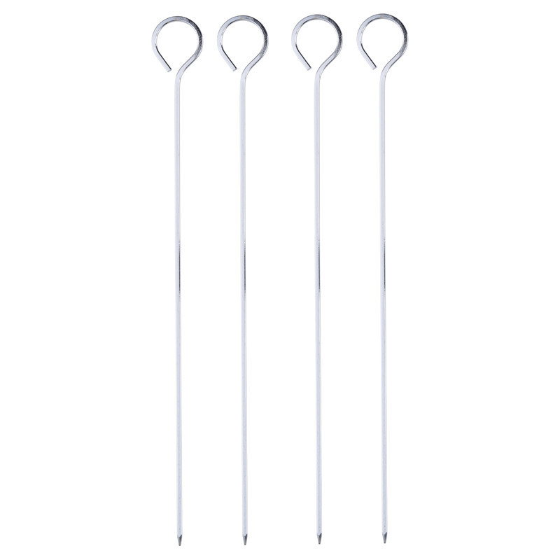 Lot x4 brochette metal 24cm