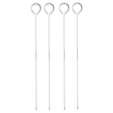 Lot x4 brochette metal 24cm