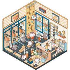 Scene avec stickers chapitre gym