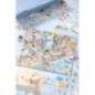 Scene avec stickers harbor town