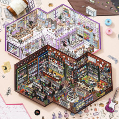 Scene avec stickers grande taill
