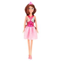 Poupee en robe avec diademe