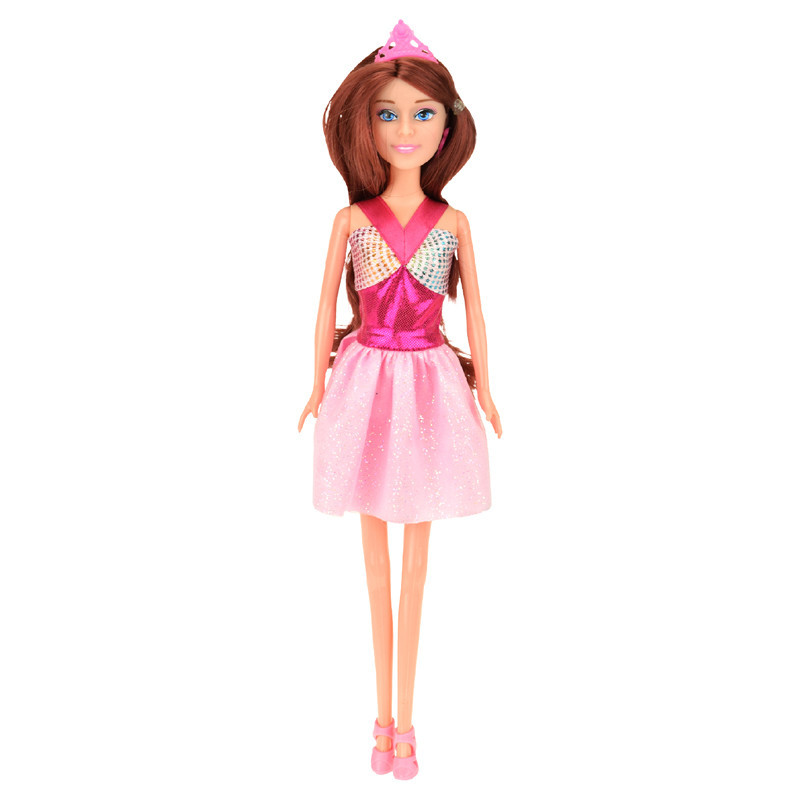 Poupee en robe avec diademe