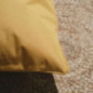 Coussin uni ocre 40x40cm