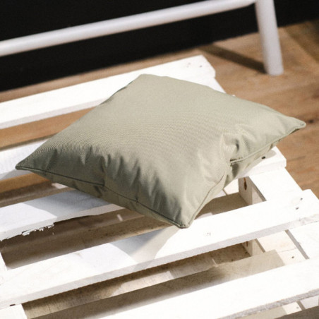 Coussin uni sauge 40x40cm