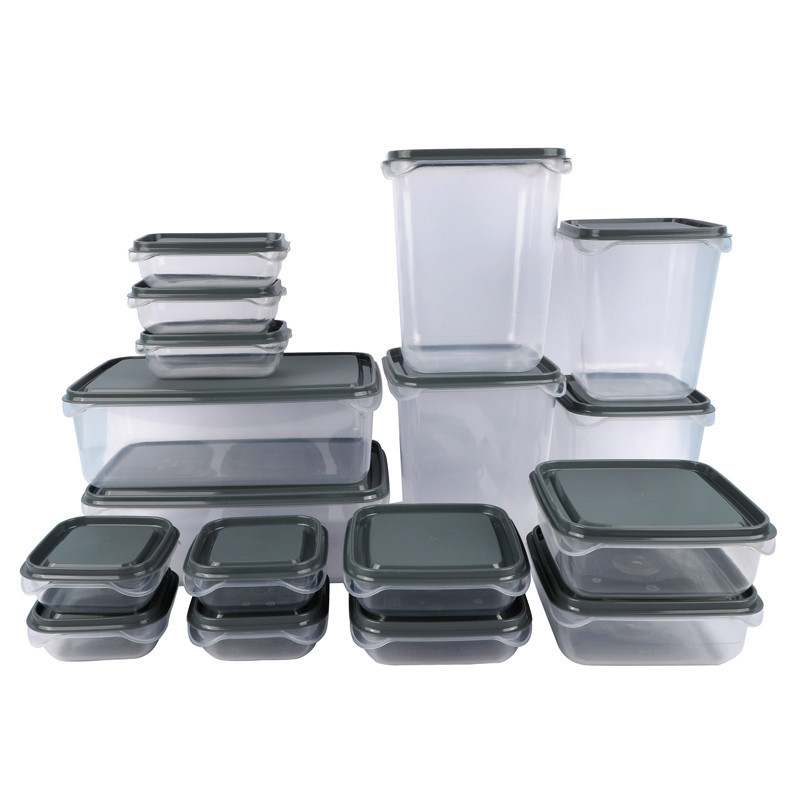 Lot de 17 boites alimentaires