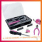 Etui ensemble d'outils rose