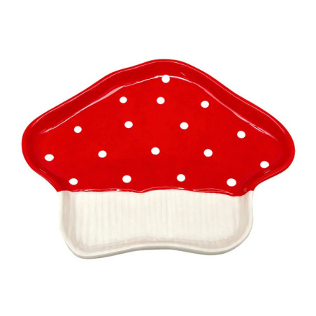 Plat de presentation champignon