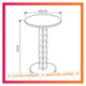 Table d'appoint creme
