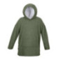 Plaid hoodie kaki